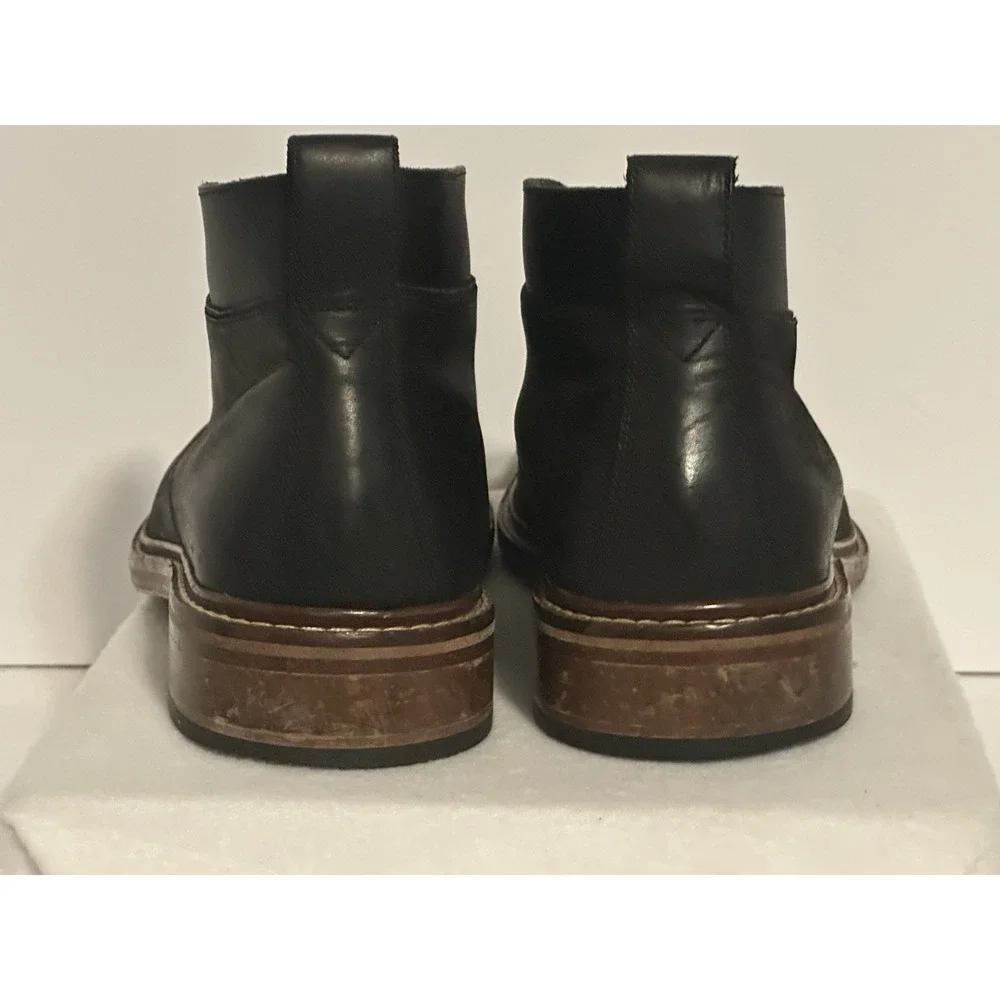 COLE HAAN Colton Chukka Boots Black Leather C20111 Men's Size 10 M Leather